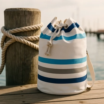 Organic cotton duffel bag 340g/m2