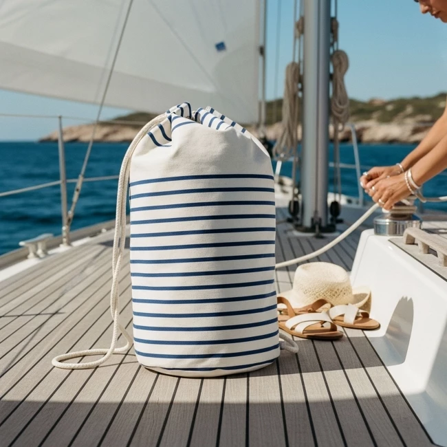 Sac marin coton bio 220g -Ø25 x 50 cm