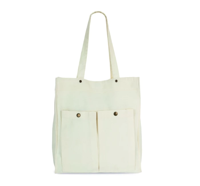 Faded cotton bag 310g -32 x 34 x 10 cm