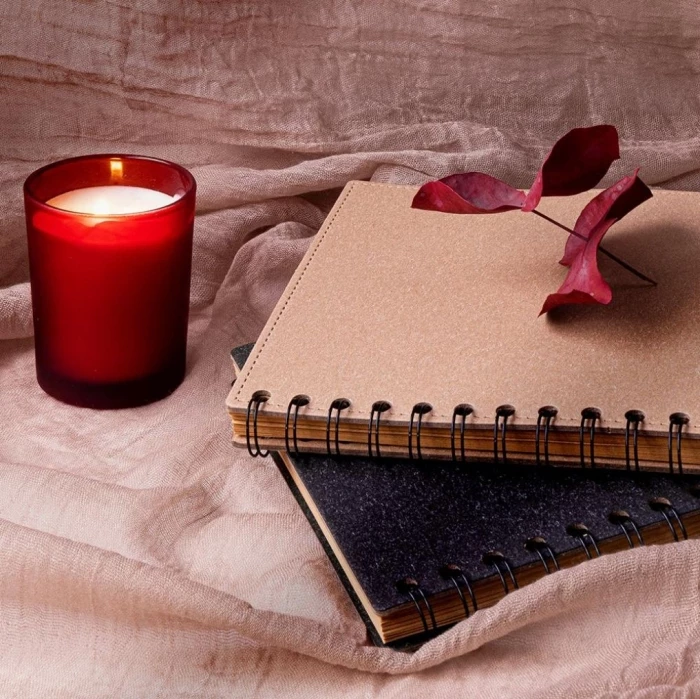 Coloured glass candle  55gr