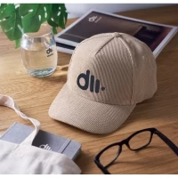Casquette velours cotelé 5 pans 