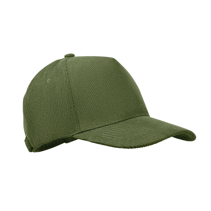 Casquette velours cotelé 5 pans 