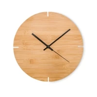Horloge murale bambou