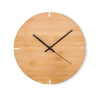 Horloge murale bambou