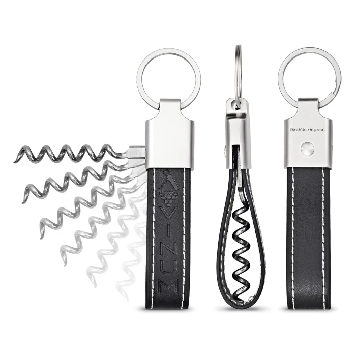 Porte-clefs tire-bouchon