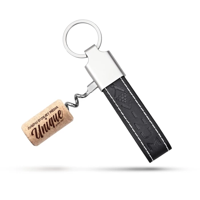 Porte-clefs tire-bouchon