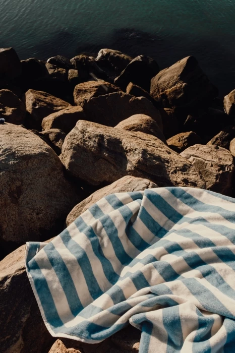 Serviette coton recyclé 80 x 160 cm