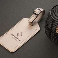 Canvas luggage tag