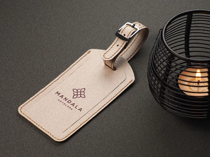 Canvas luggage tag