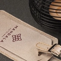 Canvas luggage tag
