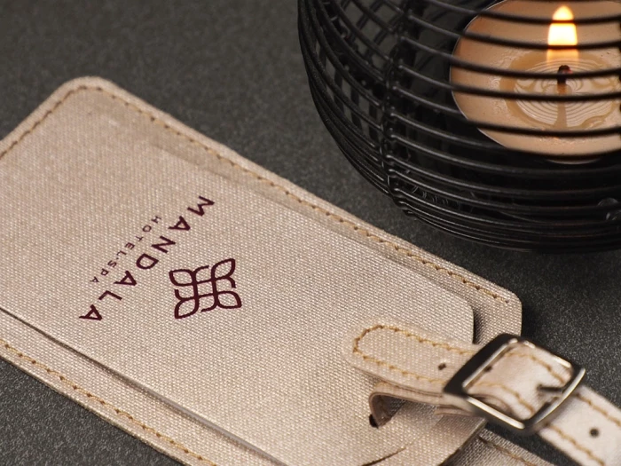 Canvas luggage tag
