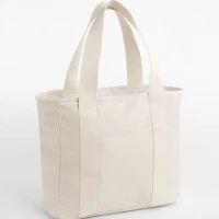 Recycled bag with zip fastener 40 x 36 x 18 cm