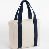 Recycled bag with zip fastener 40 x 36 x 18 cm