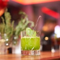 Set 6 pailles en verre & brosse