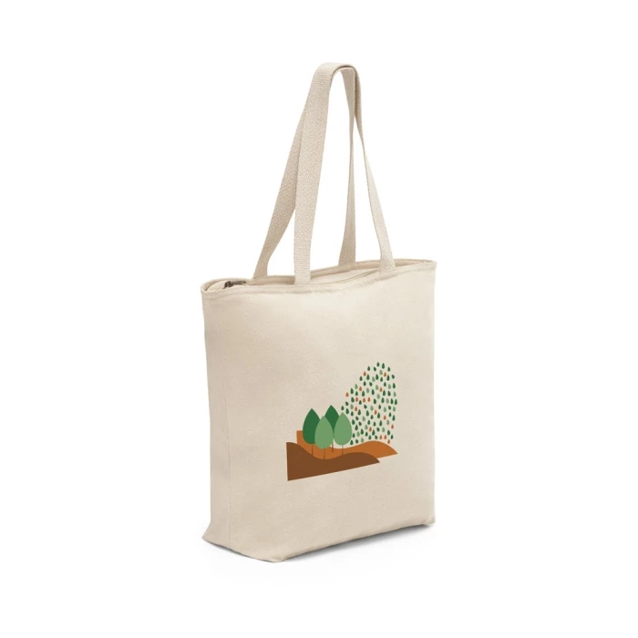 Totebag zippé 280g - 40 x 48 x 15 cm