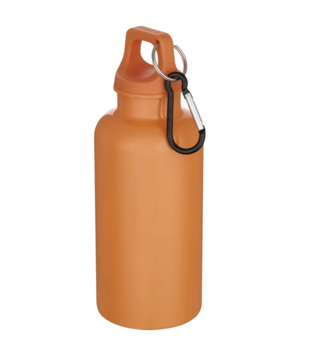 Recycled matte bottle 400ml with carabiner