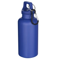 Recycled matte bottle 400ml with carabiner