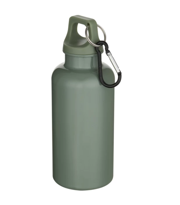 Recycled matte bottle 400ml with carabiner