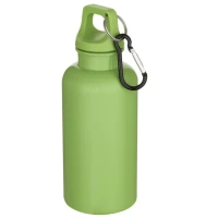 Recycled matte bottle 400ml with carabiner