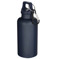 Recycled matte bottle 400ml with carabiner