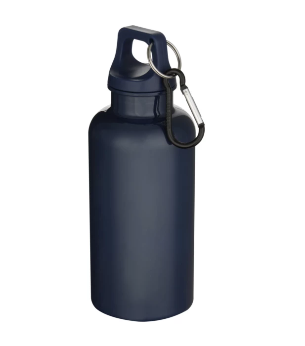 Recycled matte bottle 400ml with carabiner