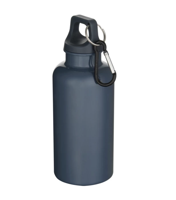 Recycled matte bottle 400ml with carabiner