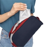 Three-tone toiletry bag