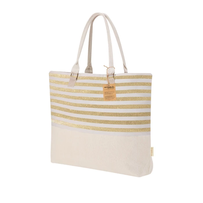 Sac coton recyclé pailleté 50 x 38 x 13 cm