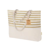 Sac coton recyclé pailleté 50 x 38 x 13 cm