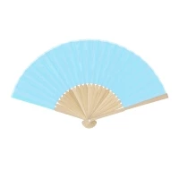 Eventail bambou & polyester