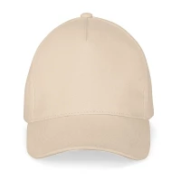 Casquette coton brossé 5 pans