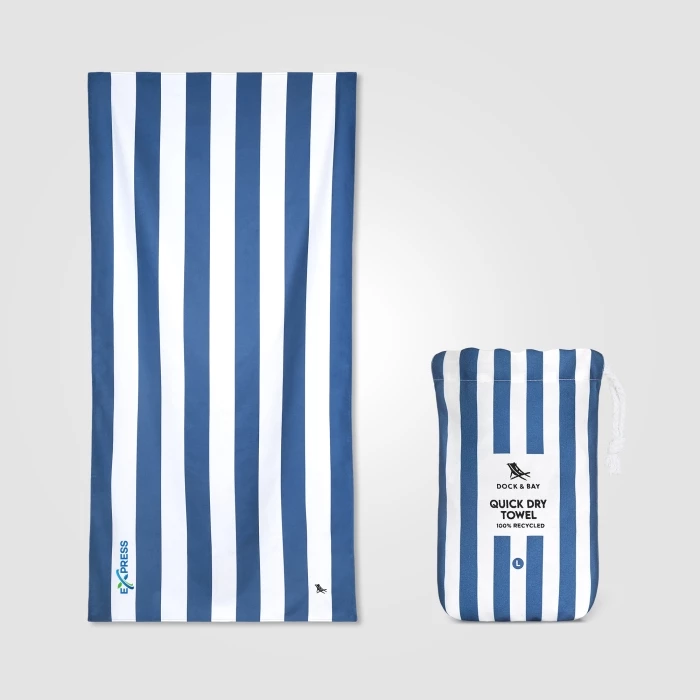 Serviette recyclée séchage rapide 90 x 160 cm