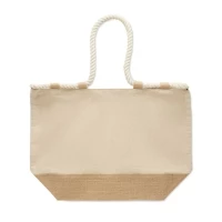 Sac jute & coton  50 x 17.5 x 34 cm