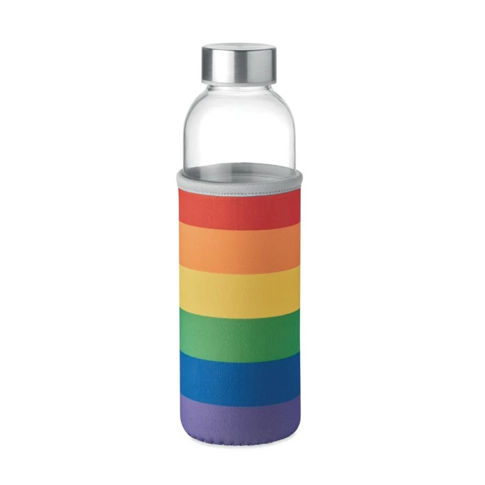 Glass bottle with neoprene sleeve 500 ml