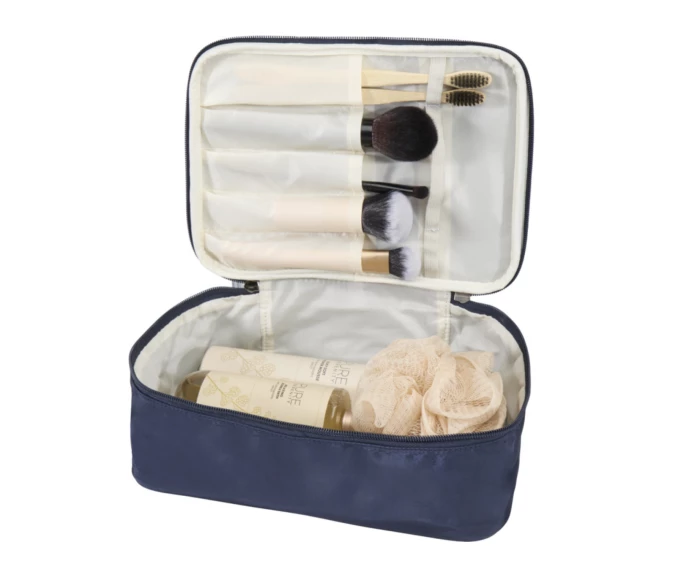 Trousse de voyage recyclée 25 x 18,5 x 9 cm