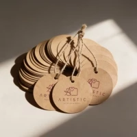 Kraft labels 5 cm