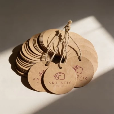 Kraft labels 5 cm