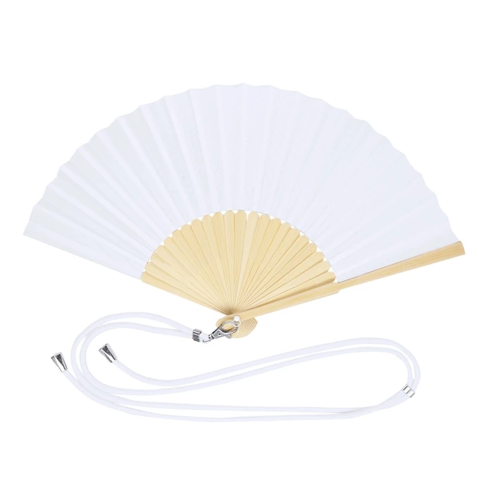 Eventail bambou avec cordon