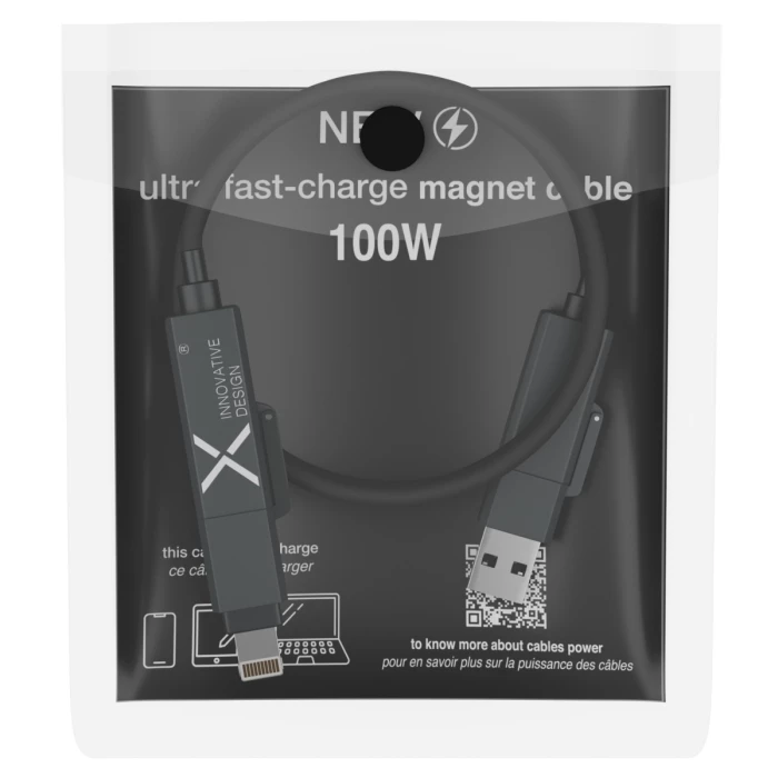 Magnetic ultra fast charge cable 100w