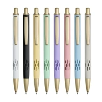 Stylo aluminium encre bleue