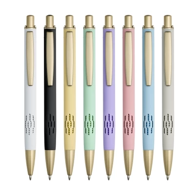 Stylo aluminium encre bleue