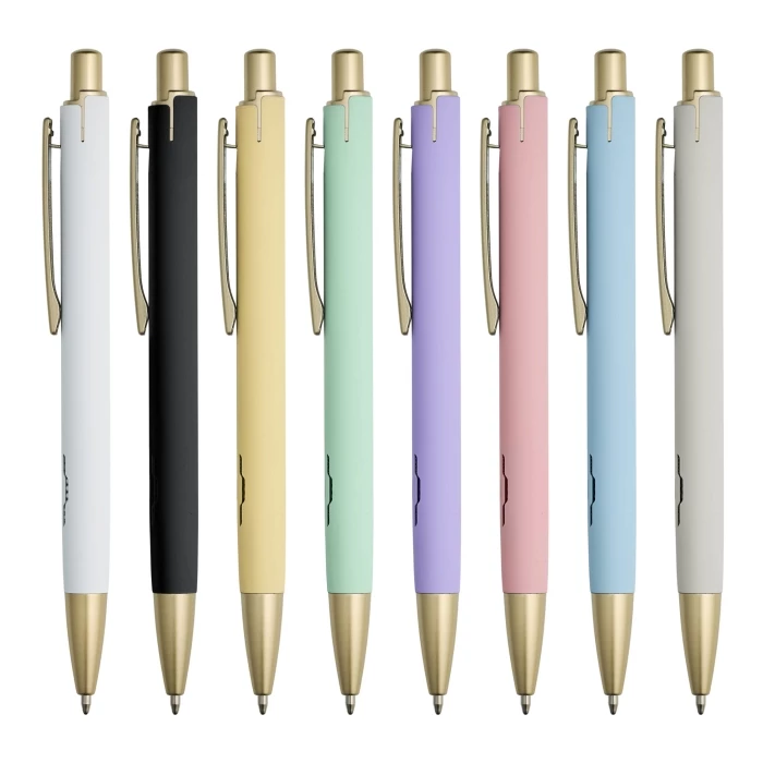 Stylo aluminium encre bleue