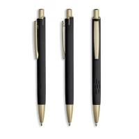 Stylo aluminium encre bleue