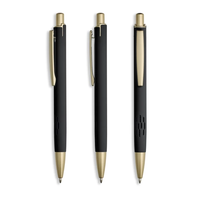 Stylo aluminium encre bleue