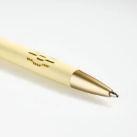 Stylo aluminium encre bleue