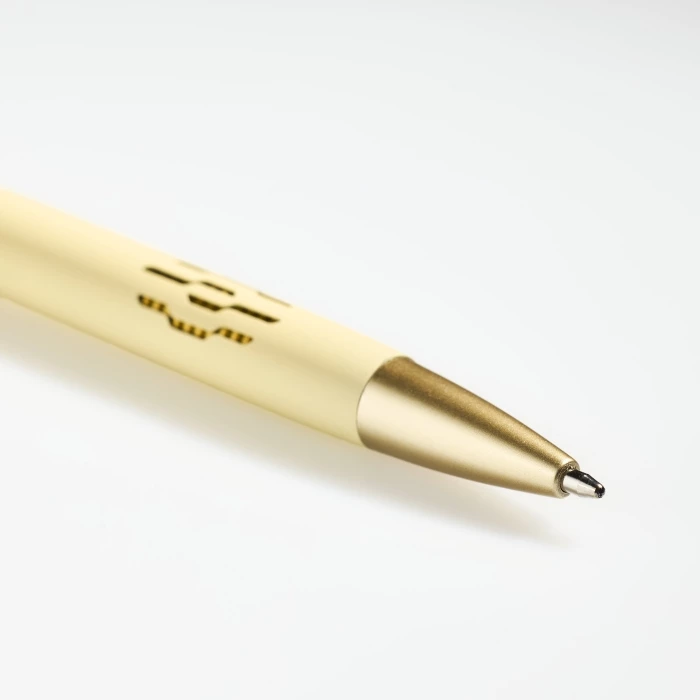 Stylo aluminium encre bleue
