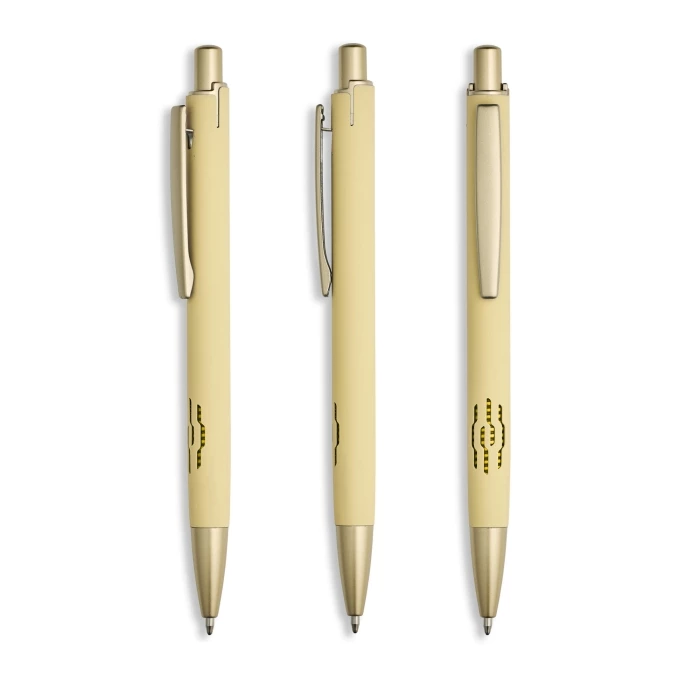 Stylo aluminium encre bleue