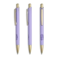 Stylo aluminium encre bleue