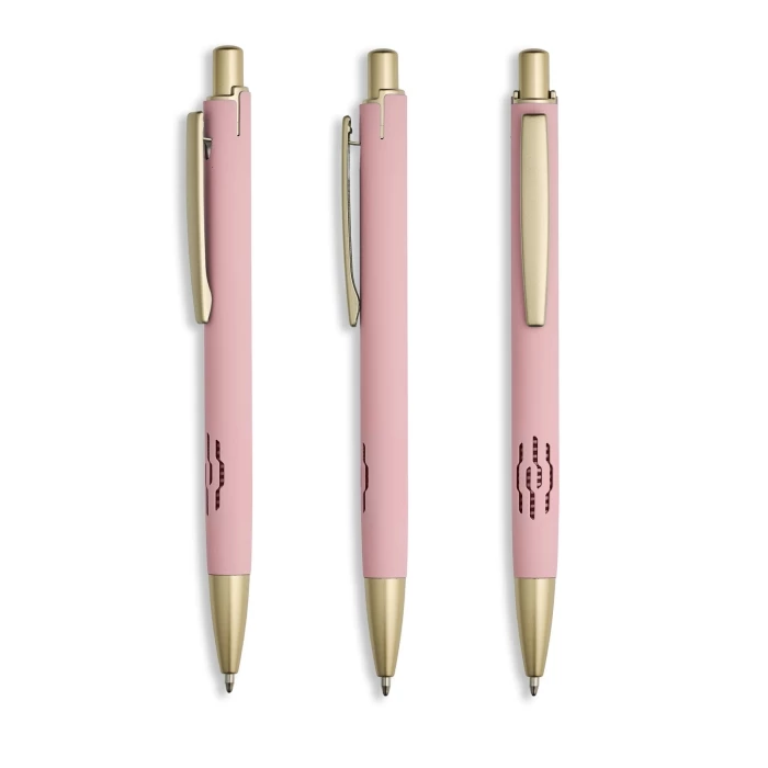 Stylo aluminium encre bleue