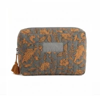 Cotton & polyester toiletry bag 22,5 x 15  x 6 cm